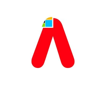 Initial letter A logo vector design template Ilustración de archivo