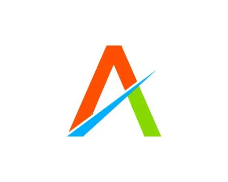 Initial letter A logo vector design template Stock Illustration