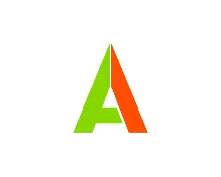 Initial letter A logo vector design template Stock Illustration