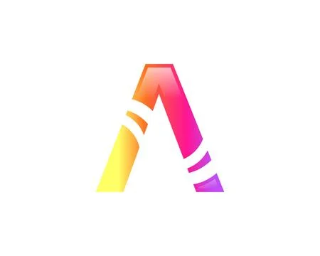 Initial letter A logo vector design template Stock Illustration