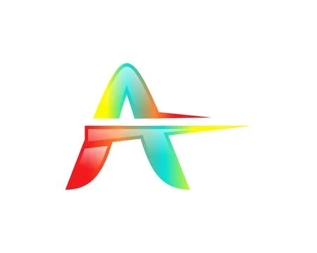 Initial letter A logo vector design template Ilustración de archivo