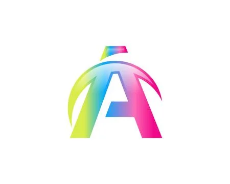Initial letter A logo vector design template Stock Illustration