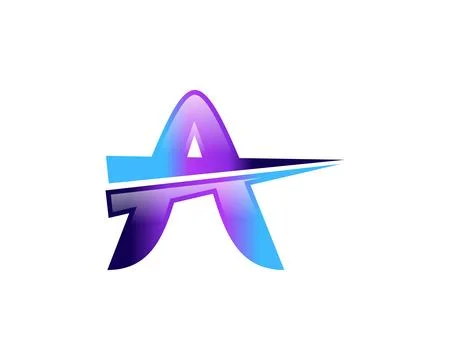 Initial letter A logo vector design template Stock Illustration