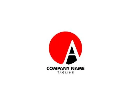 Initial Letter A Logo Vector Design Template Stock Illustration