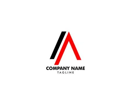 Initial Letter A Logo Vector Design Template Illustrazione stock