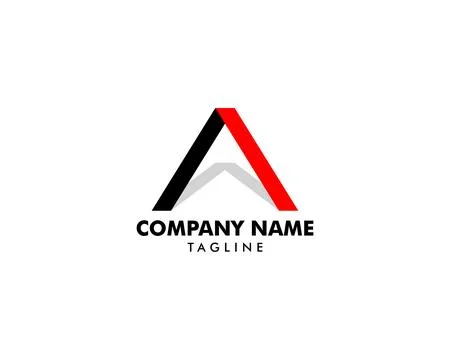 Initial Letter A Logo Vector Design Template Stock Illustration