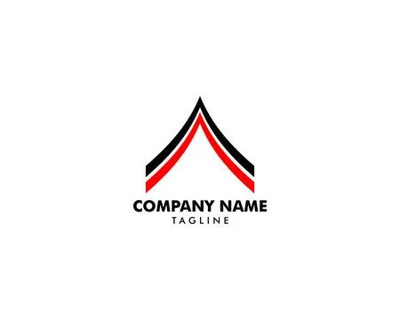 Initial Letter A Logo Vector Design Template Illustrazione stock