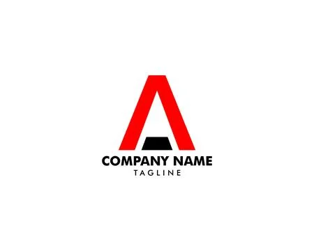 Initial Letter A Logo Vector Design Template Illustrazione stock