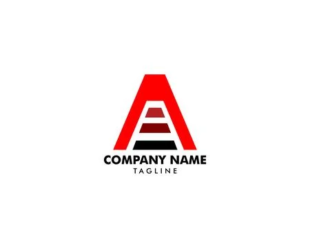 Initial Letter A Logo Vector Design Template Stock Illustration