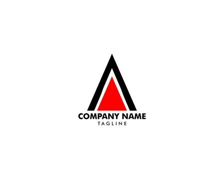 Initial Letter A Logo Vector Design Template Illustrazione stock
