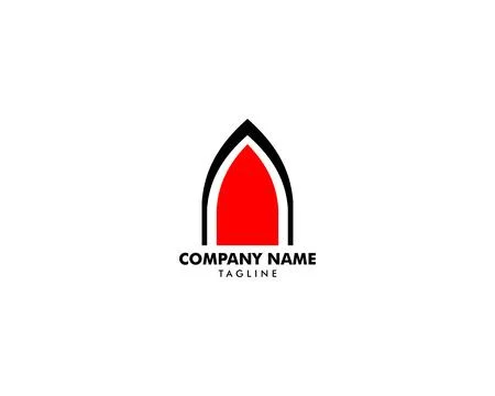 Initial Letter A Logo Vector Design Template Illustrazione stock