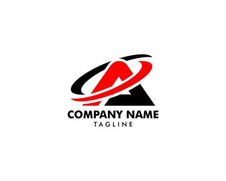 Initial Letter A Logo Vector Design Template Stock Illustration