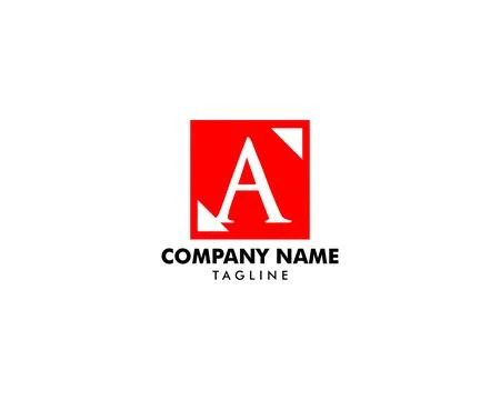 Initial Letter A Logo Vector Design Template Stock Illustration