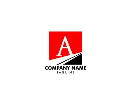 Initial Letter A Logo Vector Design Template Illustrazione stock