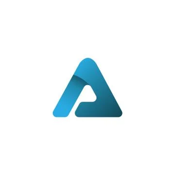 Initial Letter A logo vector Stock Illustration