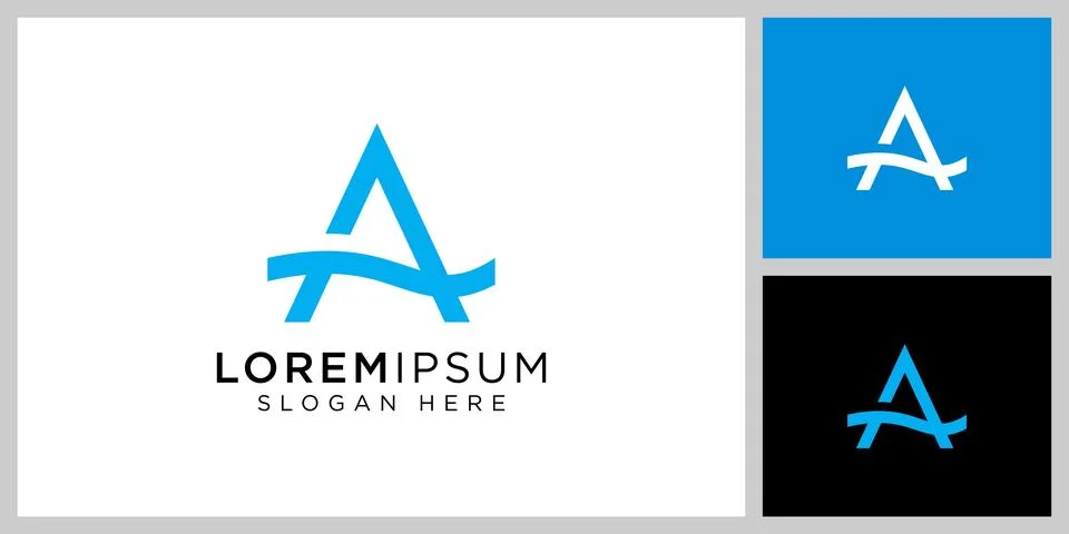 Initial letter A logo vector Stock Illustration
