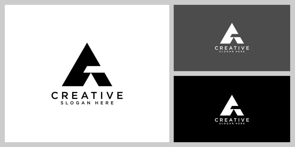 Initial letter A logo vector Stock Illustration