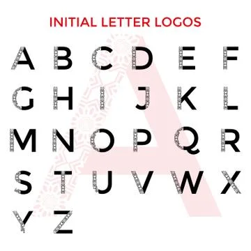 INITIAL LETTER LOGOS Stock Illustration