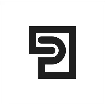 Initial letter LP logo or PL logo vector design template Illustrazione stock