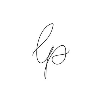 Initial letter LP logo or PL logo vector design template Stock Illustration