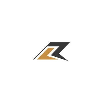 Initial letter LR logo or RL logo vector design template Stock Illustration