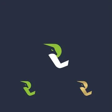 Initial letter LR logo or RL logo vector design template Stock-Illustration