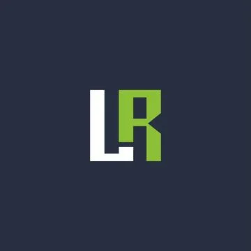 Initial letter LR logo or RL logo vector design template Stock-Illustration