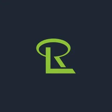 Initial letter LR logo or RL logo vector design template Stock Illustration
