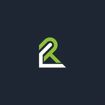 Initial letter LR logo or RL logo vector design template Stock Illustration