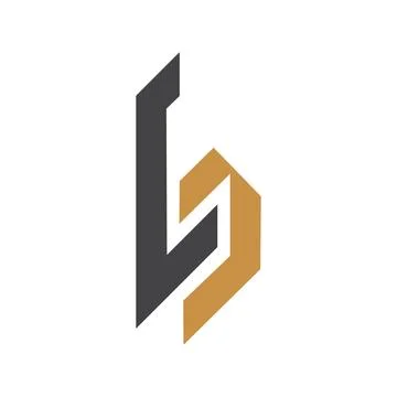 Initial letter LS logo or SL logo vector design template Illustrazione stock