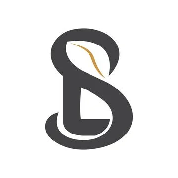 Initial letter LS logo or SL logo vector design template Illustrazione stock