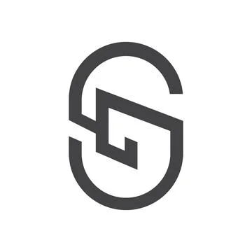 Initial letter LS logo or SL logo vector design template Illustrazione stock