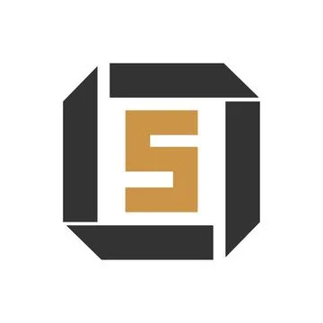 Initial letter LS logo or SL logo vector design template Illustrazione stock