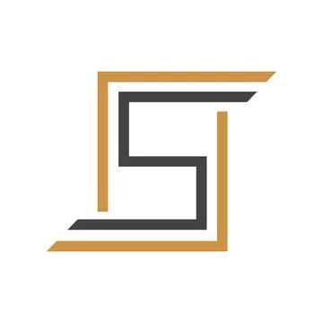 Initial letter LS logo or SL logo vector design template Illustrazione stock