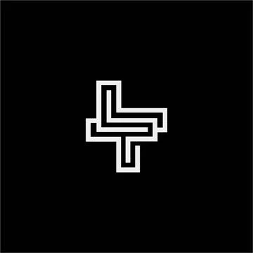 Initial letter LT logo or TL logo vector design template Stock Illustration