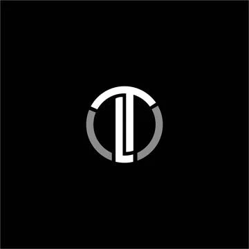 Initial letter LT logo or TL logo vector design template Illustrazione stock