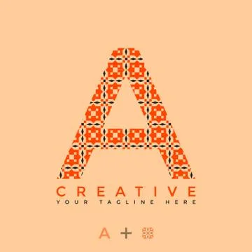 INITIAL A LETTER LUXURY ORNAMENT MONOGRAM LOGO Stock Illustration