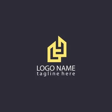 Initial letter LY construction concept vector logo design Stock Illustration
