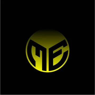 Initial letter M E Modern circle with elegant colored background frame Stock Illustration