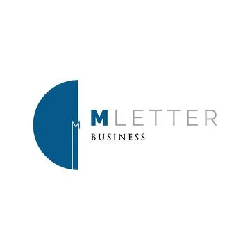 Initial Letter M Icon Logo Design Template Stock Illustration