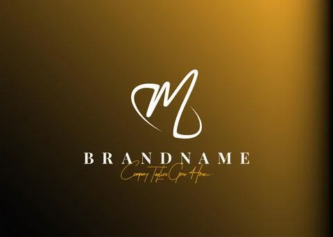 Initial letter m logo design inspiration. Vector illustration of letter m wit Stock Illustration