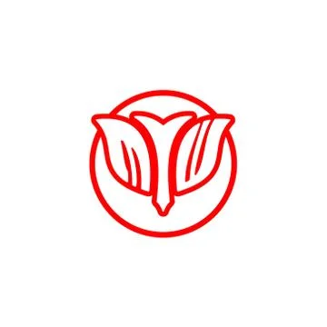 Initial letter M W bow and arrow, modern minimalist design with circle decora Stock Illustration