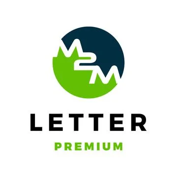 Initial Letter M2M Icon Vector Logo Template Illustration Design 스톡 일러스트