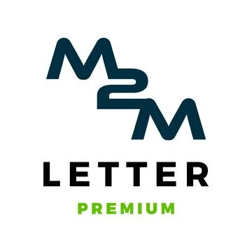 Initial Letter M2M Icon Vector Logo Template Illustration Design Stock Illustration