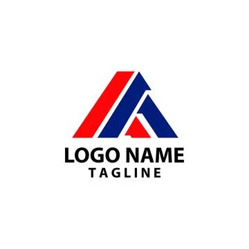 Initial letter MA abstract modern logo design vector Stock Illustration