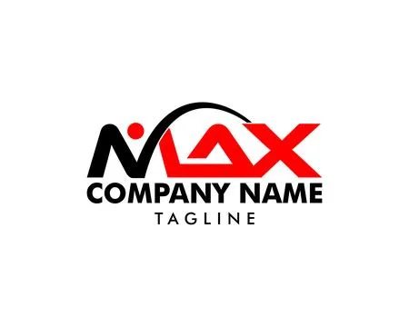 Initial Letter Max Design Logo Stock Illustration