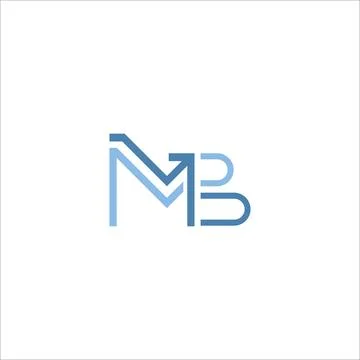 Initial letter MB logo or BM logo vector design template Stock Illustration