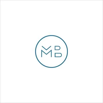 Initial letter MB logo or BM logo vector design template Stock Illustration