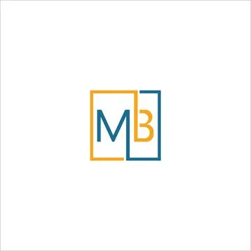 Initial letter MB logo or BM logo vector design template Stock Illustration