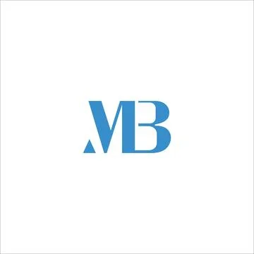 Initial letter MB logo or BM logo vector design template Stock Illustration